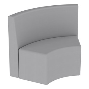 Shapes Series II Structured Vinyl Soft Seating - S-Curve - Gray Back & Seat