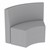 Shapes Series II Structured Vinyl Soft Seating - S-Curve - Gray Back & Seat