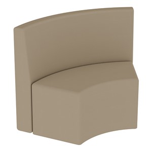 Shapes Series II Structured Vinyl Soft Seating - S-Curve - Taupe Back & Seat