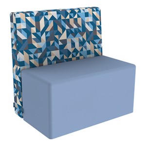 Shapes Series II Structured Soft Seating - Angle Midnight/Powder Blue