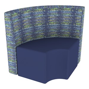 Shapes Series II Structured Soft Seating - Quarter Round (Grade 2 Material) - Telegraph Indigo/Navy