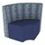 Shapes Series II Structured Soft Seating - Quarter Round (Grade 2 Material) - Telegraph Indigo/Navy