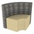 Shapes Series II Structured Soft Seating - Quarter Round (Grade 2 Material) - Telegraph Steel/Sand