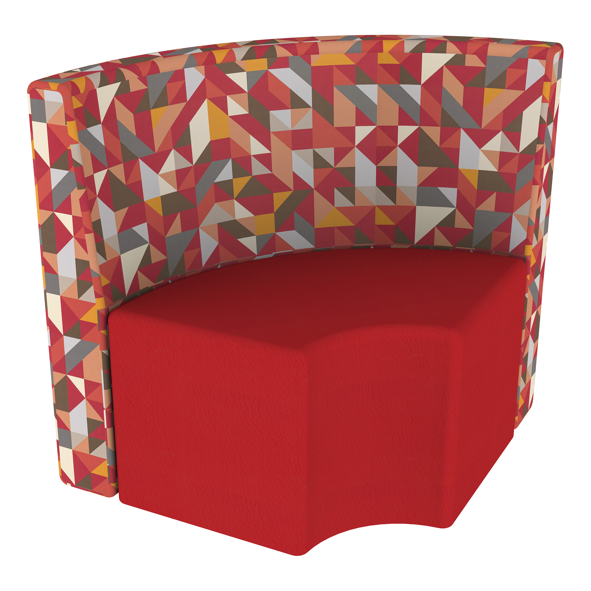 Shapes Series II Structured Soft Seating - Angle Pepper/Red
