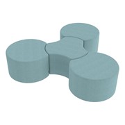 Shapes Series II Vinyl Soft Seating Set - One 18" Cog & Three 18" H Crescents