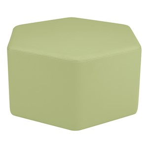 Shapes Series II Vinyl Soft Seating - Hexagon (18" High) - Fern Green Smooth Grain