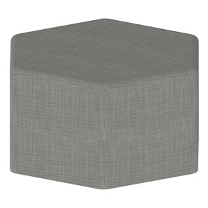 Shapes Series II Vinyl Soft Seating - Hexagon (18" High) - Gray Crosshatch