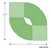 Shapes Series II Vinyl Seating - Table Leaf Set - Grouped Footprint