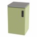 Shapes Series II Powered Divider w/ Tabletop - Fern green Smooth Grain w/ Cosmic Strandz Tabletop