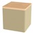 Shapes Series II Soft Seating w/ Tabletop - Cube - Sand Smooth Grain w/ Maple Tabletop