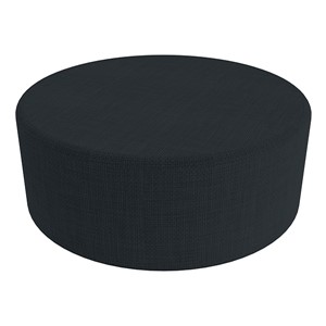Shapes Series II Vinyl Soft Seating - Large Round (12" H) - Navy Crosshatch