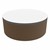 Shapes Series II Soft Seating Tabletop - Large Round (12" H) - Chocolate Smooth Grain