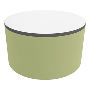 Shapes Series II Soft Seating Tabletop - Large Round (18" H) - Fern Green Smooth Grain