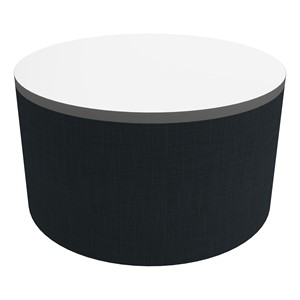 Shapes Series II Soft Seating Tabletop - Large Round (18" H) - Navy Crosshatch