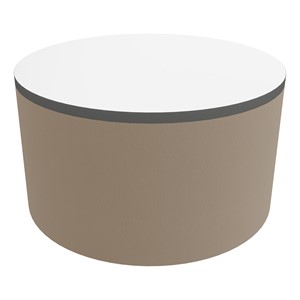 Shapes Series II Soft Seating Tabletop - Large Round (18" H) - Taupe Smooth Grain