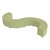 Shapes Series II Vinyl Soft Seating - 18" S-Curve (Pack of Six) - Fern Green (Shown w/ optional 2" legs)