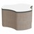 Shapes Series II Soft Seating Whiteboard Tabletop - Cog (18" High) - Brown Crosshatch