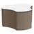 Shapes Series II Soft Seating Whiteboard Tabletop - Cog (18" High) - Chocolate Smooth Grain