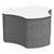Shapes Series II Soft Seating Whiteboard Tabletop - Cog (18" High) - Gray Crosshatch