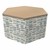 Shapes Series II Soft Seating Modular Table - Hex - Bandwidth Circuit w/ Maple Top