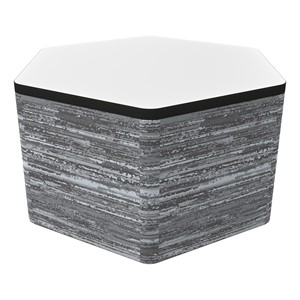 Shapes Series II Soft Seating Modular Whiteboard Table - Hex - Sirocco Shoal