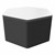 Shapes Series II Soft Seating Whiteboard Tabletop - Hex (18" High) - Black Smooth Grain