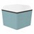 Shapes Series II Soft Seating Whiteboard Tabletop - Hex (18" High) - Blue Crosshatch