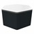 Shapes Series II Soft Seating Whiteboard Tabletop - Hex (18" High) - Midnight Crosshatch