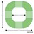 Shapes Series II Vinyl Soft Seating - Donut Set w/ Two Cube Tabletops - Grouped Footprint