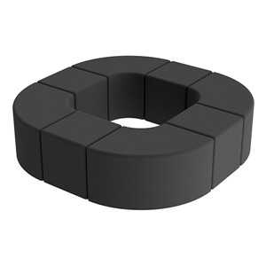 Shapes Series II Vinyl Soft Seating - Donut Set w/ Four Vinyl Cubes