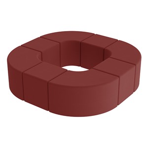 Shapes Series II Vinyl Soft Seating - Donut Set w/ Four Vinyl Cubes