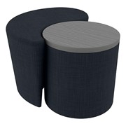 Shapes Series II Vinyl Soft Seating & Table Set -Teardrop & Table (18 H")