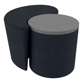 Shapes Series II Vinyl Soft Seating & Table Set -Teardrop & Table (18''H)