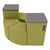 Shapes Series II Vinyl Seating - Power Leaf Set - Green Crosshatch Seats w/ Cosmic Strandz Tabletops