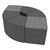 Shapes Series II Vinyl Seating - Table Leaf Set - Gray Crosshatch Seats w/ Cosmic Strandz Tabletops