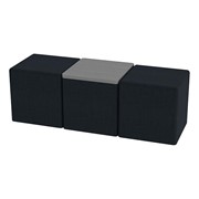 Shapes Series II Soft Seating Set - Two Cubes & Tabletop Cube