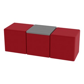 Shapes Series II Soft Seating Set - Two Cubes & Tabletop Cube