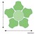 Shapes Series II Vinyl Soft Seating Set - Cog Flower (18" H) - Grouped Footprint