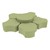 Shapes Series II Vinyl Soft Seating Set - Cog Flower (12" H & 18" H) - Fern Green Smooth Grain