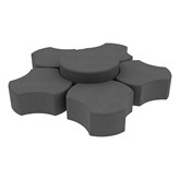 Shapes Series II Vinyl Soft Seating Set - Cog Flower (12'' H & 18'' H)