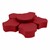 Shapes Series II Vinyl Soft Seating Set - Cog Flower (12" H & 18" H) - Red Smooth Grain