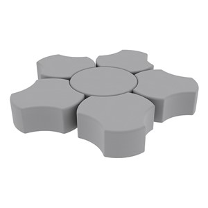 Shapes Series II Vinyl Soft Seating Set - Cog Flower (12" H)