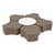 Shapes Series II Vinyl Soft Seating Set - Cog Flower w/ Whiteboard Large Round Center (12" H)