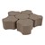 Shapes Series II Vinyl Soft Seating Set - Cog Flower (18" H) - Brown Crosshatch