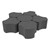 Shapes Series II Vinyl Soft Seating Set - Cog Flower (18" H) - Gray Crosshatch