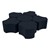 Shapes Series II Vinyl Soft Seating Set - Cog Flower (18" H) - Navy Crosshatch
