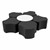 Shapes Series II Vinyl Soft Seating Set - Cog Flower w/ Whiteboard Large Round Center (18" H)