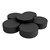 Shapes Series II Vinyl Soft Seating Set - Crescent Flower (12" H & 18" H) - Black Smooth Grain