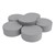 Shapes Series II Vinyl Soft Seating Set - Crescent Flower (12" H & 18" H) - Light Gray Smooth Grain