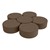Shapes Series II Vinyl Soft Seating Set - Crescent Flower (12" H) - Chocolate Smooth Grain